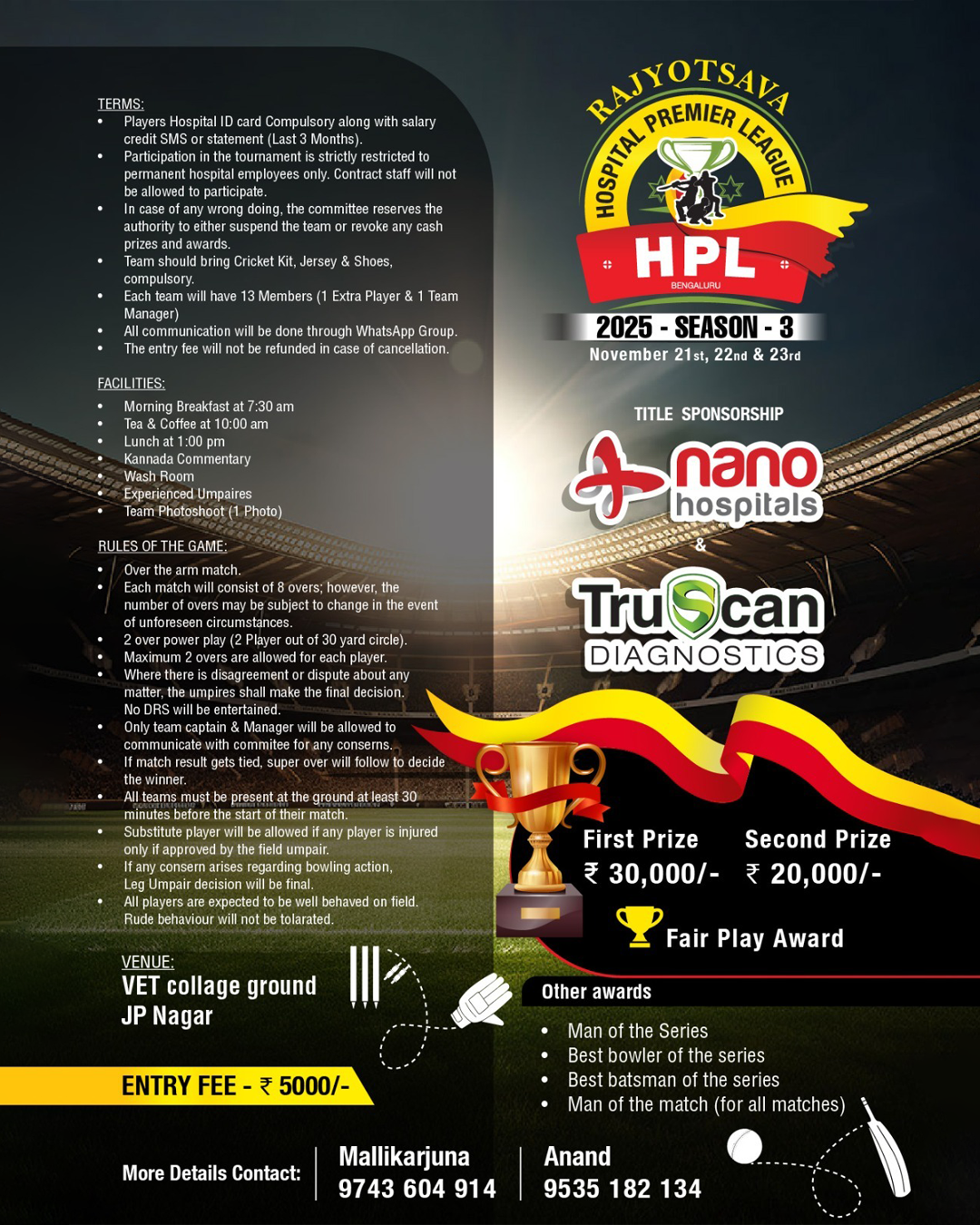 Hospital Premier League Poster